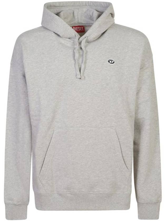 S Rob Doval PJ Oval D Patch Hoodie Grey - DIESEL - BALAAN 6