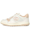 MAC80 Leather Low-Top Sneakers Pink White - GUCCI - BALAAN 4