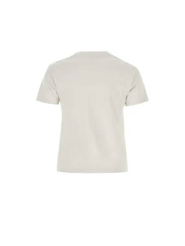 Classic Embroidered Curb Short Sleeve T-Shirt White - LANVIN - BALAAN 3