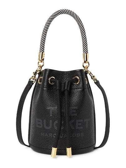 Micro Leather Mini Bucket Bag Black - MARC JACOBS - BALAAN 2