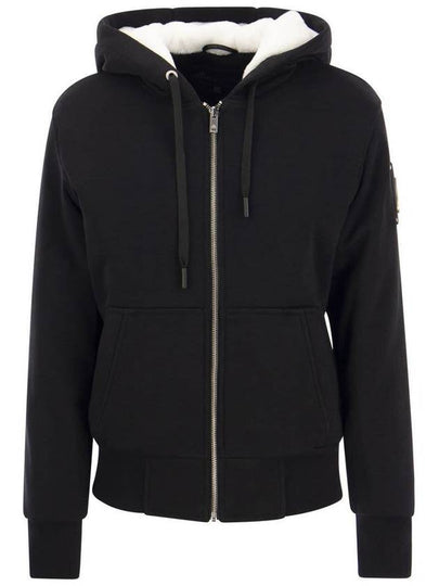 Classic Bunny 2 Zip Up Hoodie White Lining Black - MOOSE KNUCKLES - BALAAN 2