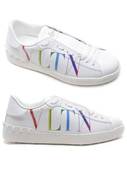 Logo Hidden Open Low Top Sneakers White - VALENTINO - BALAAN 2