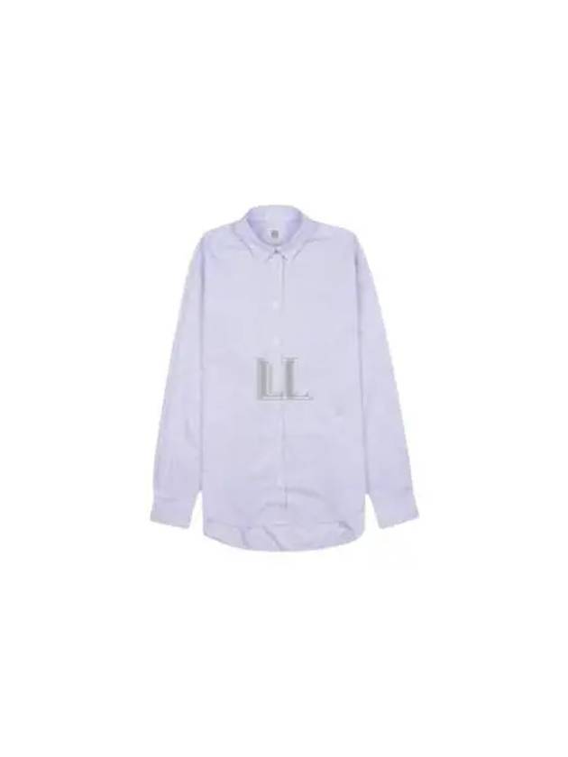 Striped Cotton Lyocell Long Sleeve Shirt Lilac - TOTEME - BALAAN 2