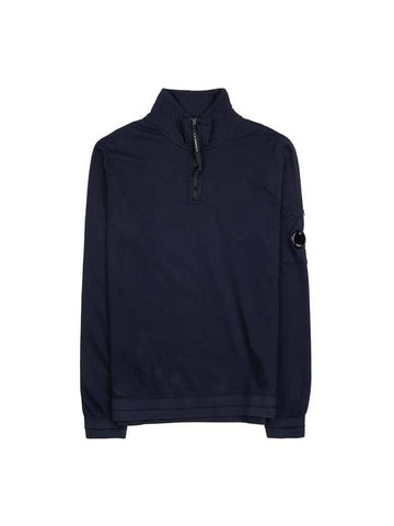 Lens Wappen Half Zip Sweatshirt Navy - CP COMPANY - BALAAN 1