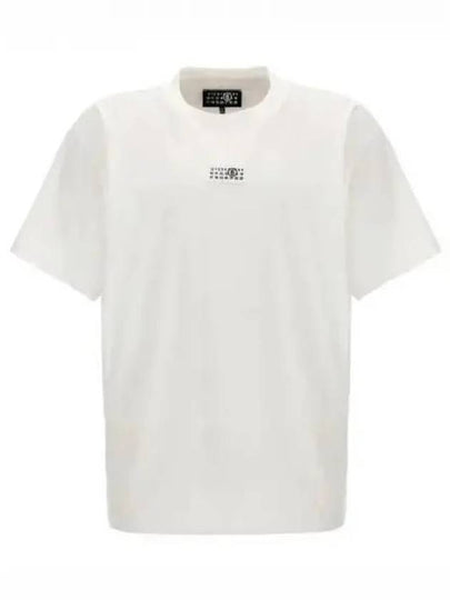 Ribbed Neck Short Sleeve T-Shirt White - MAISON MARGIELA - BALAAN 2