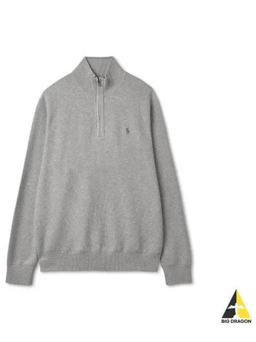 Long sleeve half zip up pullover gray - POLO RALPH LAUREN - BALAAN 1