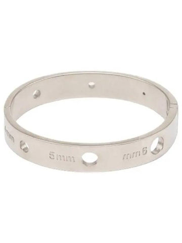 MM6 logo cut out bracelet Palladio Burratato - MAISON MARGIELA - BALAAN 1