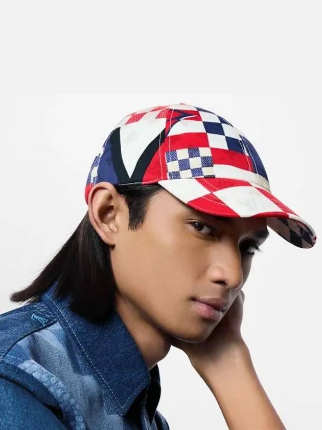 Horsebit Flag Damier Flags Ball Cap Baseball Luxury Hat M7683M - LOUIS VUITTON - BALAAN 1