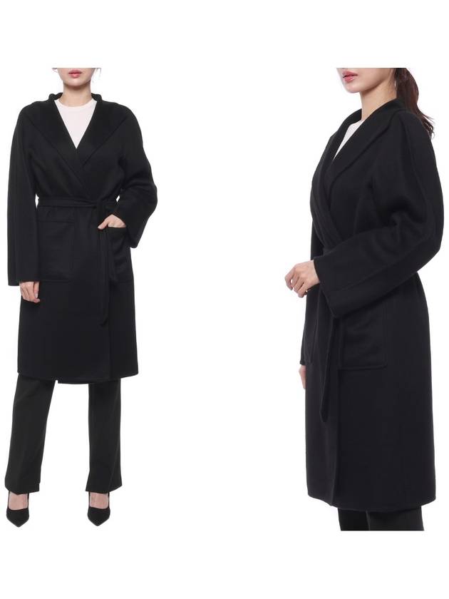 Women's Lilia Cashmere Single Coat Black - MAX MARA - BALAAN 3