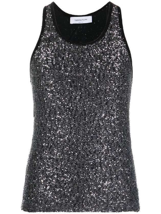 Women's Sequin Sleeveless Black - FABIANA FILIPPI - BALAAN 2