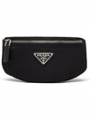 Triangle Logo Mini Pouch Belt Bag Black - PRADA - BALAAN 1