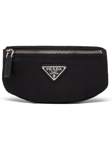 Triangle Logo Mini Pouch Belt Bag Black - PRADA - BALAAN 1