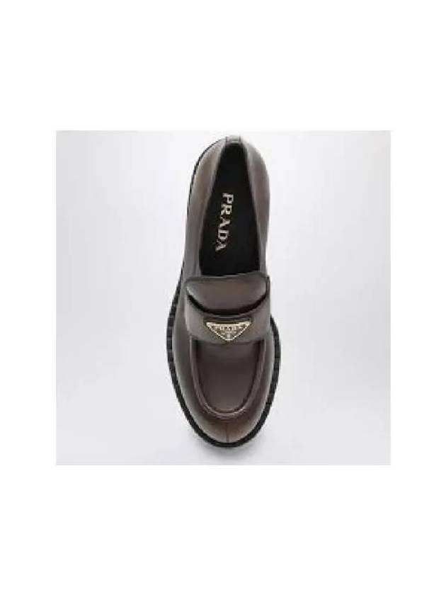 Triangular logo leather loafers 1D246MG0503KY8 P F0003 - PRADA - BALAAN 4