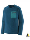 R1 Air Crewneck Pullover Knit Top Lagom Blue - PATAGONIA - BALAAN 2