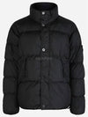 Garment Dyed Crinkle Reps Down Padding Black - STONE ISLAND - BALAAN 2