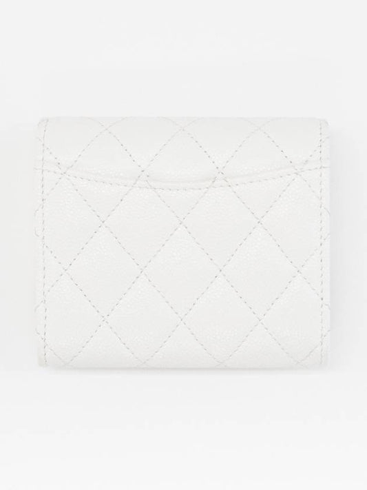 Classic Caviar Small Bicycle Wallet White AP0229 - CHANEL - BALAAN 2