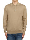 Men's Collar Knit Top Beige - RVR LARDINI - BALAAN 2