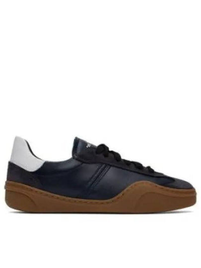 Panel Design Leather Low-Top Sneakers Black - ACNE STUDIOS - BALAAN 2