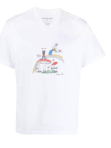 Men's ALLSORTS Short Sleeve TShirt White mr622j - MARTINE ROSE - BALAAN 1