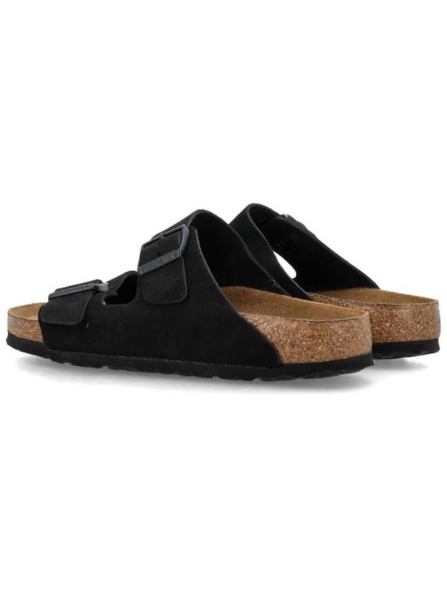 Arizona Soft Suede Slippers Black - BIRKENSTOCK - BALAAN 5