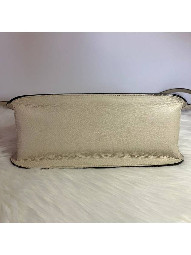 Gucci 370826 Ivory Leather Bamboo Tassel Flap 2WAY - GUCCI - BALAAN 4