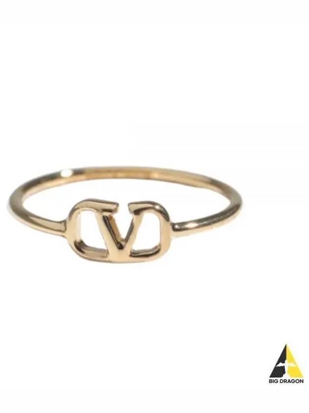 V Logo Signature Ring Gold - VALENTINO - BALAAN 2