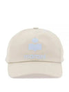 Tyron Logo Cotton Ball Cap Ecru Blue - ISABEL MARANT - BALAAN 2