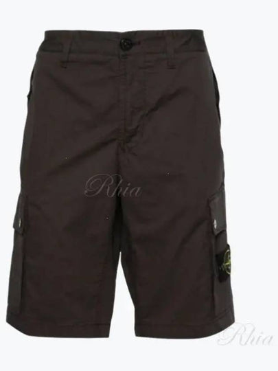 Wappen Cargo Bermuda Shorts Drak Grey - STONE ISLAND - BALAAN 2