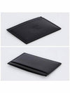 Satinated Calfskin Triomphe Embossed Card Wallet Black - CELINE - BALAAN 4