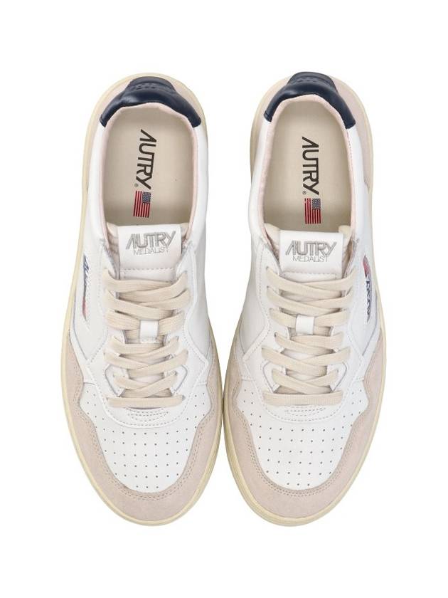 Medalist Navy Tab Low Top Sneakers White Blue - AUTRY - BALAAN 6