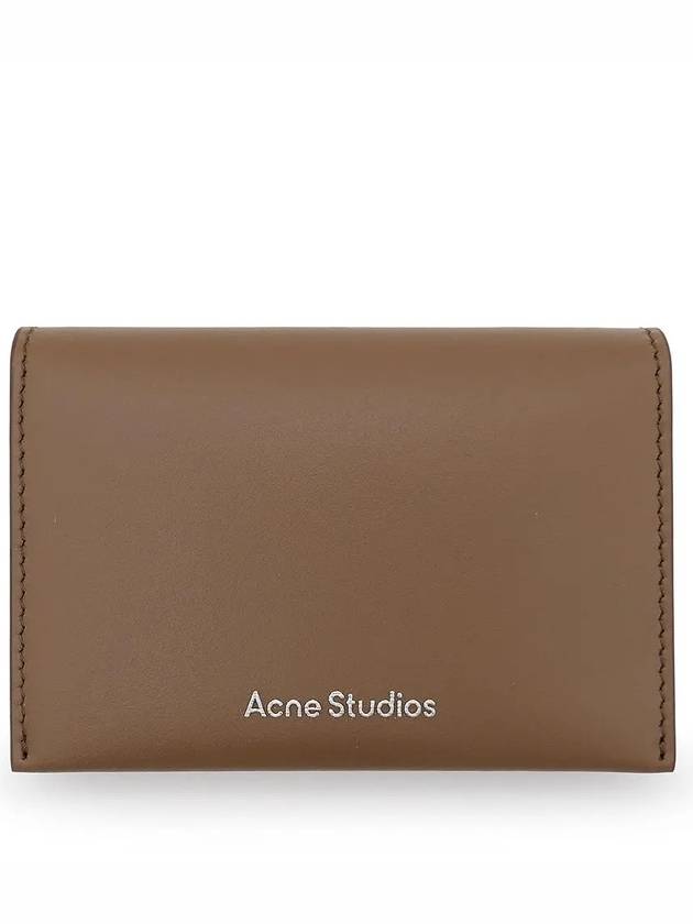 Folded Leather Card Wallet Camel Brown - ACNE STUDIOS - BALAAN 2