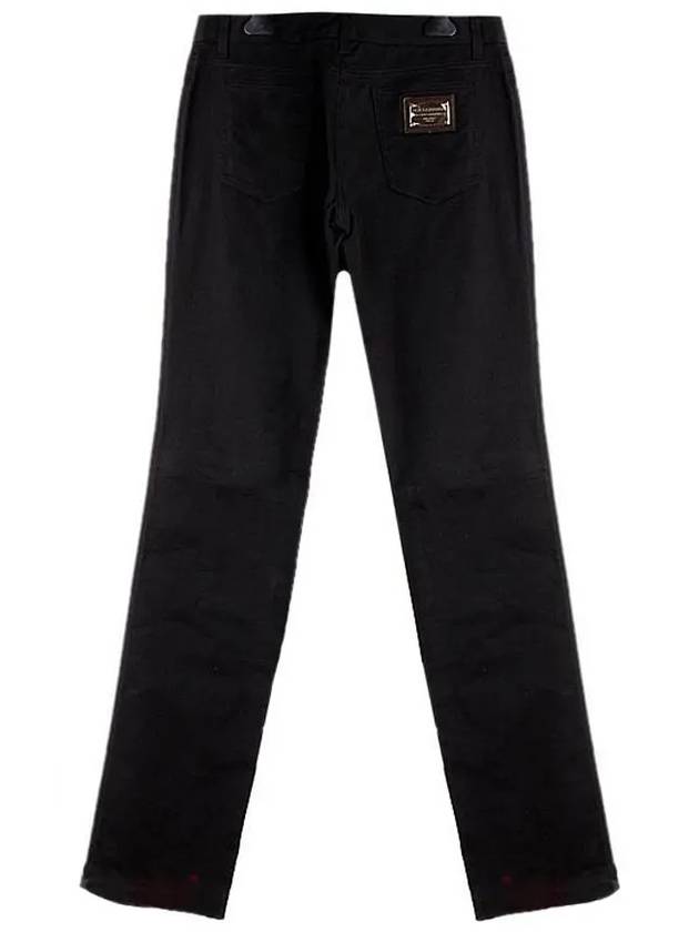 12th Anniversary Gold Plate Straight Jeans F3VOXD G8626 - DOLCE&GABBANA - BALAAN 3