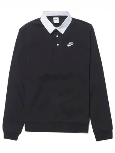 Men s Club Long Sleeve Polo - NIKE - BALAAN 1