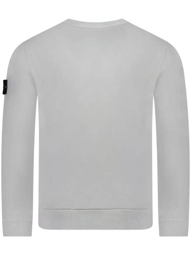 Wappen Patch Crew Neck Cotton Sweatshirt Grey - STONE ISLAND - BALAAN 4