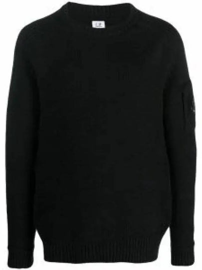 Lens Wappen Patch Knit Top Black - CP COMPANY - BALAAN 2