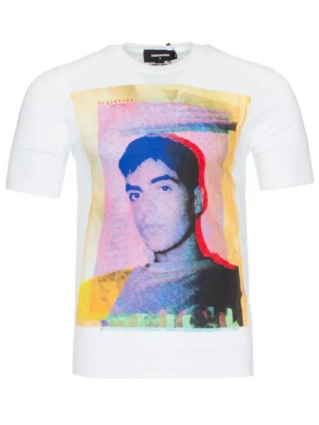 Face printing short sleeve t-shirt S71GD0478 - DSQUARED2 - BALAAN 6