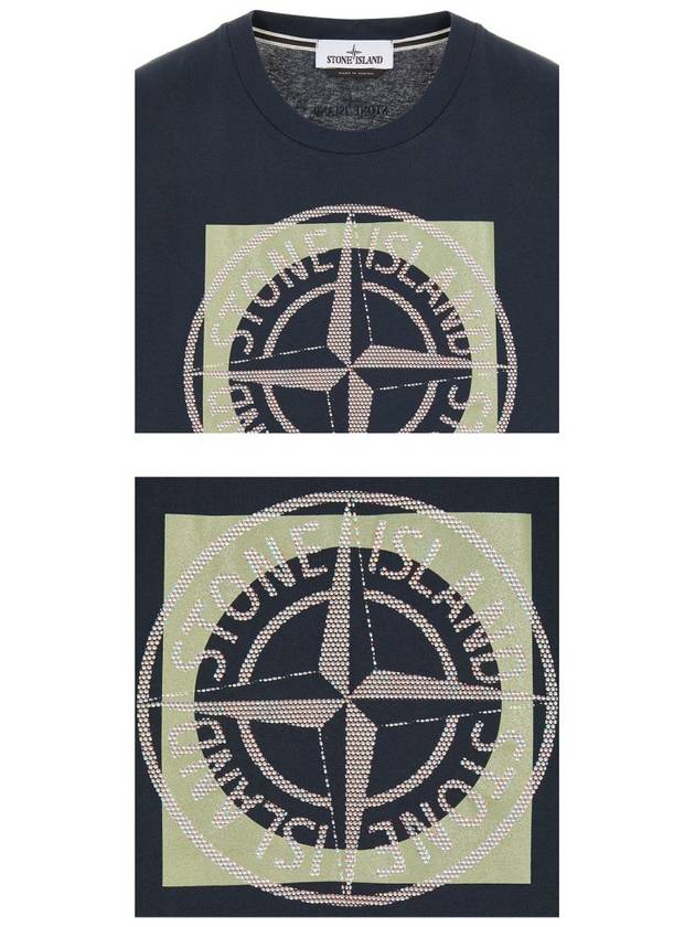 Compass Logo Printing Short Sleeve T-Shirt Navy - STONE ISLAND - BALAAN 6