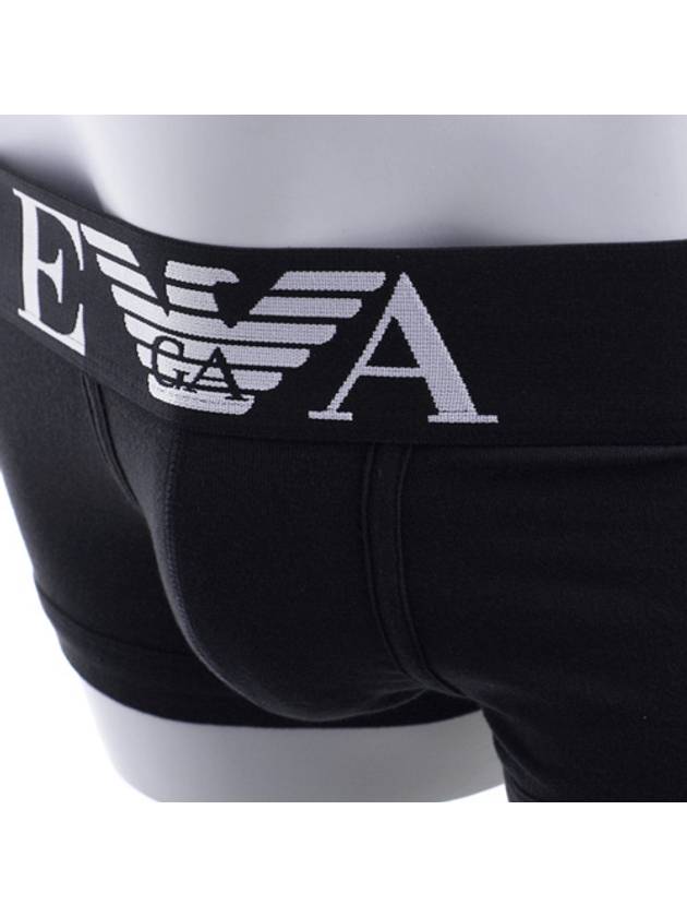 Logo Cotton Panties Black - EMPORIO ARMANI - BALAAN 5