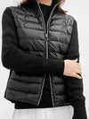 High Neck Padded Wool Cardigan Black - MONCLER - BALAAN 4