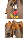 GG Disney Mickey Small Bucket Bag Brown - GUCCI - BALAAN 4