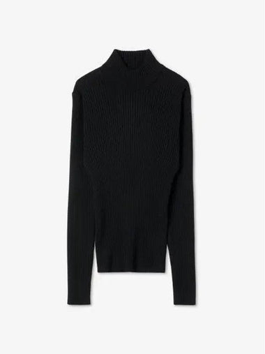 Rib turtleneck knit black 3017999 - SUNFLOWER - BALAAN 1