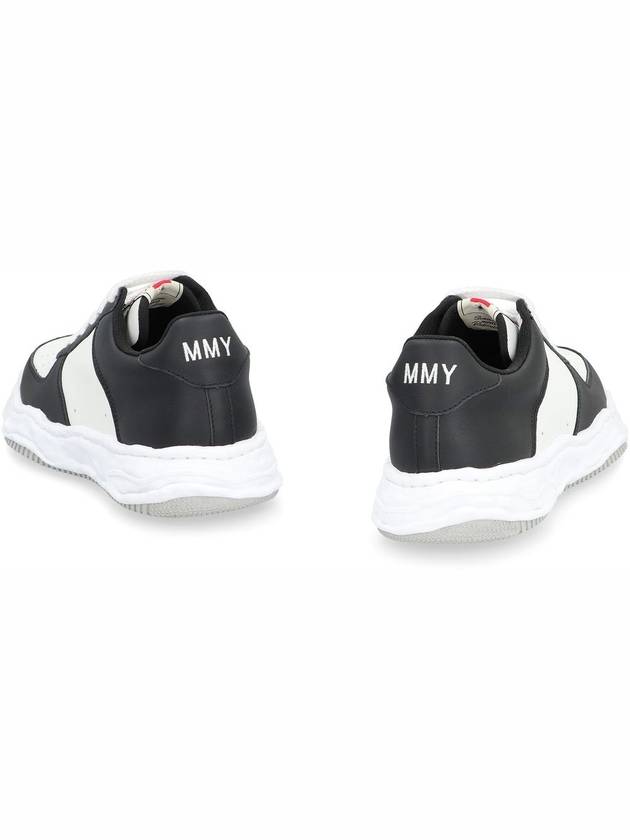 Wayne OG Sole Leather Low Top Sneakers Black White - MAISON MIHARA YASUHIRO - BALAAN 6