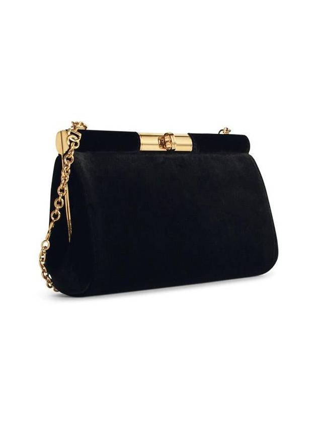 Dolce & Gabbana Black Velvet Shoulder Strap - DOLCE&GABBANA - BALAAN 2