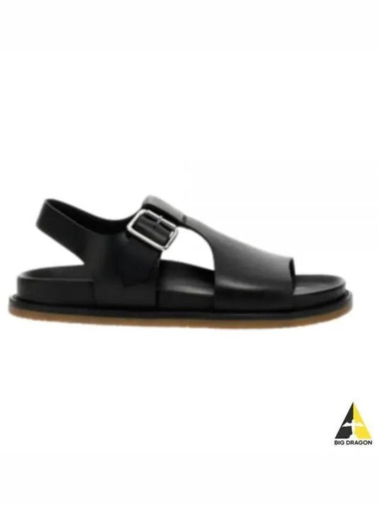 T STRAP SANDALS B10291 PE MOTS NERO 01 - BUTTERO - BALAAN 1