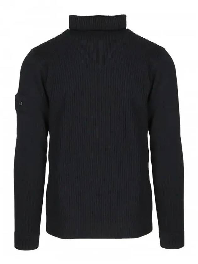 Shadow Project Wool Turtleneck Black - STONE ISLAND - BALAAN 5