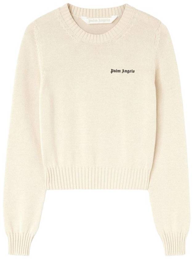 Sweater PWHE051S24KNI0010310 WHITE - PALM ANGELS - BALAAN 2