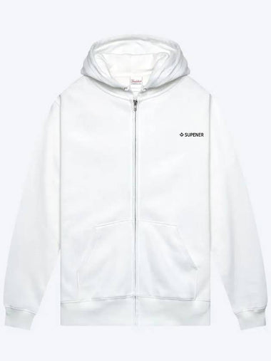 Kentis basic hooded zip up white - SUPENER - BALAAN 1