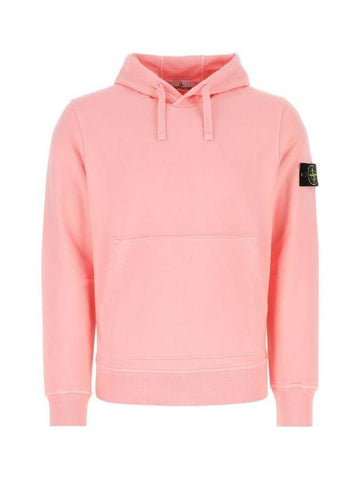 Wappen Patch Classic Fleece Hoodie Pink - STONE ISLAND - BALAAN 1