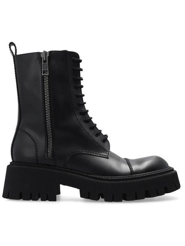 tractor lace-up middle boots black - BALENCIAGA - BALAAN.