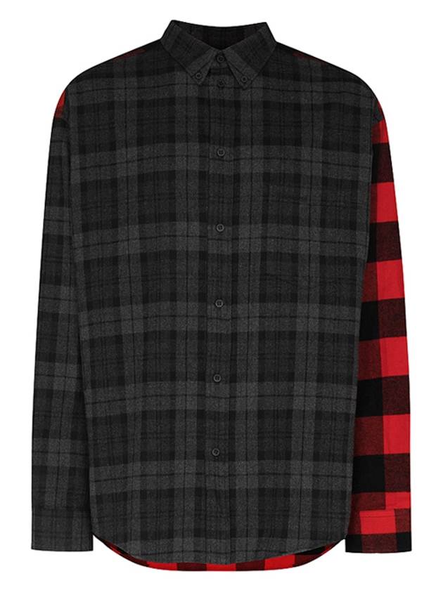 Flannel Check Overshirt 647364 TJM13 - BALENCIAGA - BALAAN 5